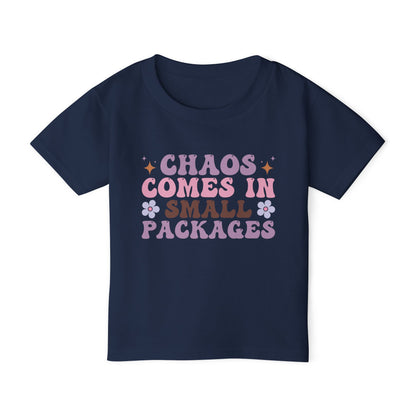 Chaos Comes In Small Packages Heavy Cotton™ Toddler T-shirt