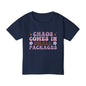 Chaos Comes In Small Packages Heavy Cotton™ Toddler T-shirt
