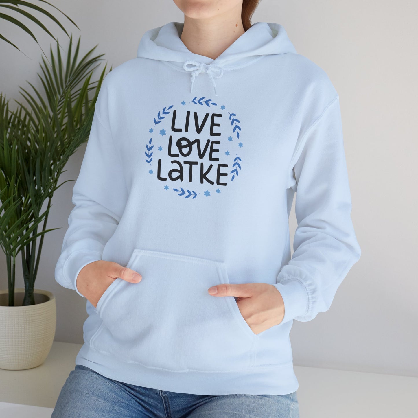 Hanukkah Live Love Latke Adult Heavy Blend™ Hooded Sweatshirt