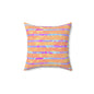 Split Spectrum Camo Throw Pillow