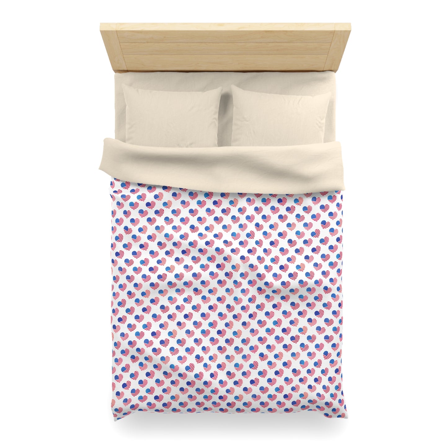 Hearts of Freedom Microfiber Duvet Cover