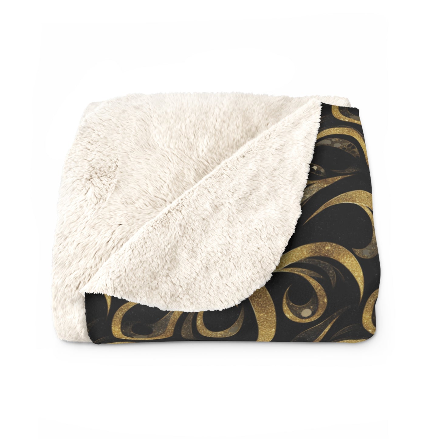 Golden Noir Swirl Basic Bedding Set