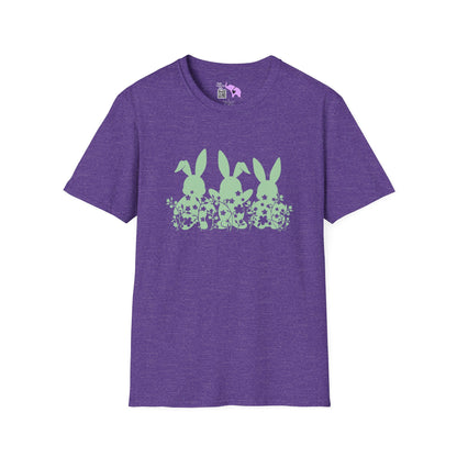 Easter Bunnies in Grass Adult T-shirt