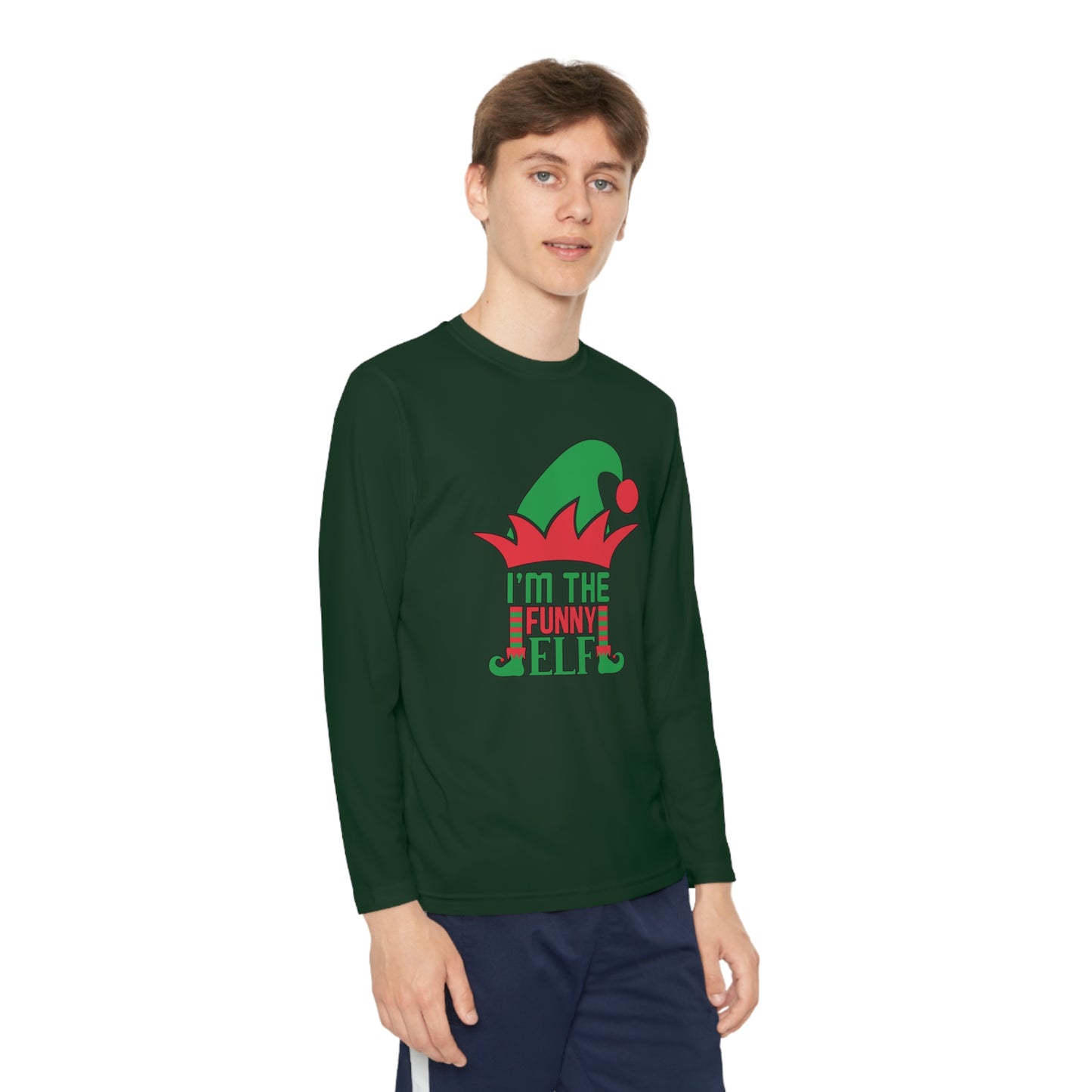 I'm The Funny Elf Youth Long Sleeve Tee