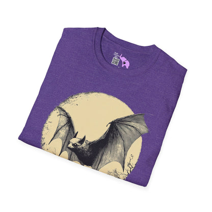 Bat Over Moon 2 Adult T-shirt