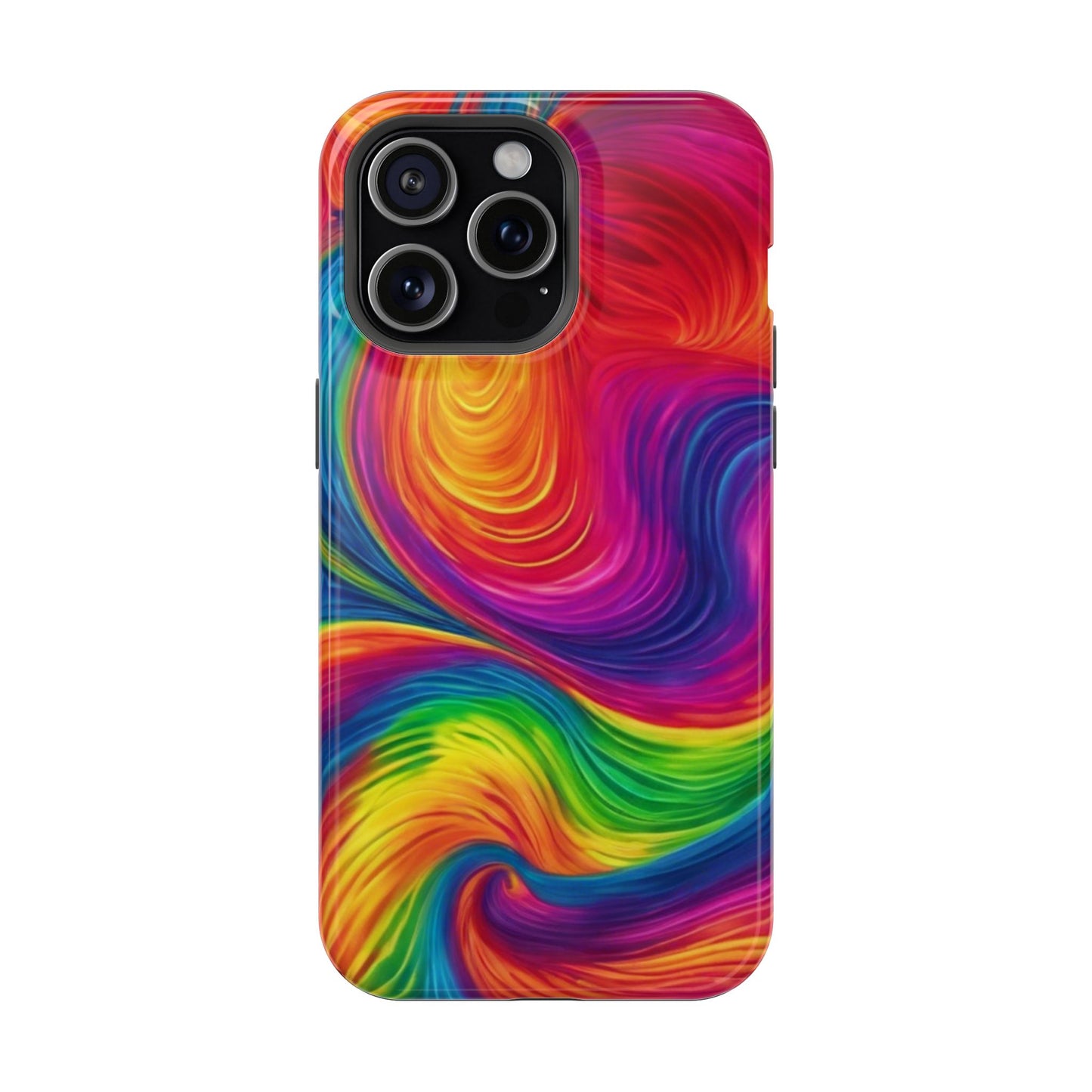 Tie Dye Color Swirl MagSafe® Compatible Tough Case for iPhone