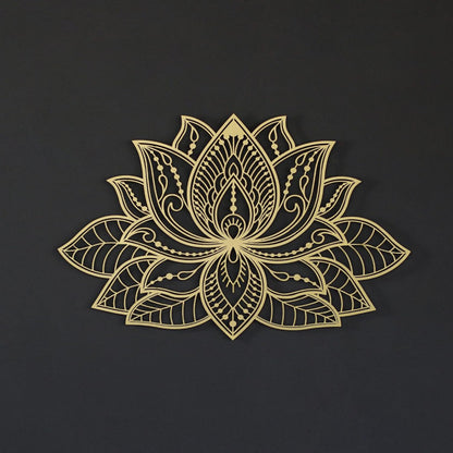 Lotus Aluminum Wall Art