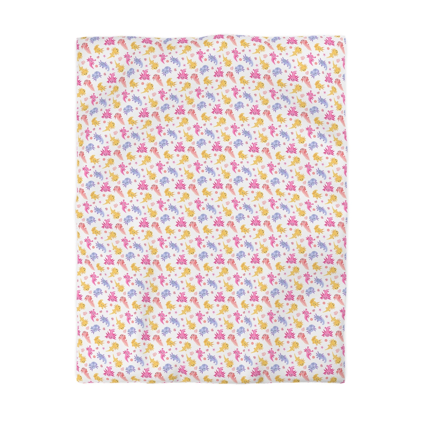Axolotl Whimsy Microfiber Duvet Cover