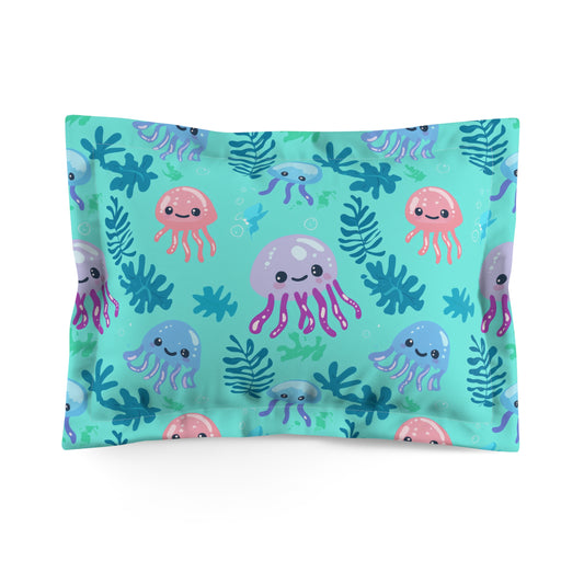 Jellyfish Daydreams Microfiber Pillow Sham