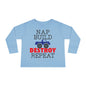 Nap Build Destroy Repeat Toddler Long Sleeve Tee
