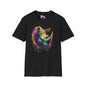 Colorful Rhino Adult T-shirt