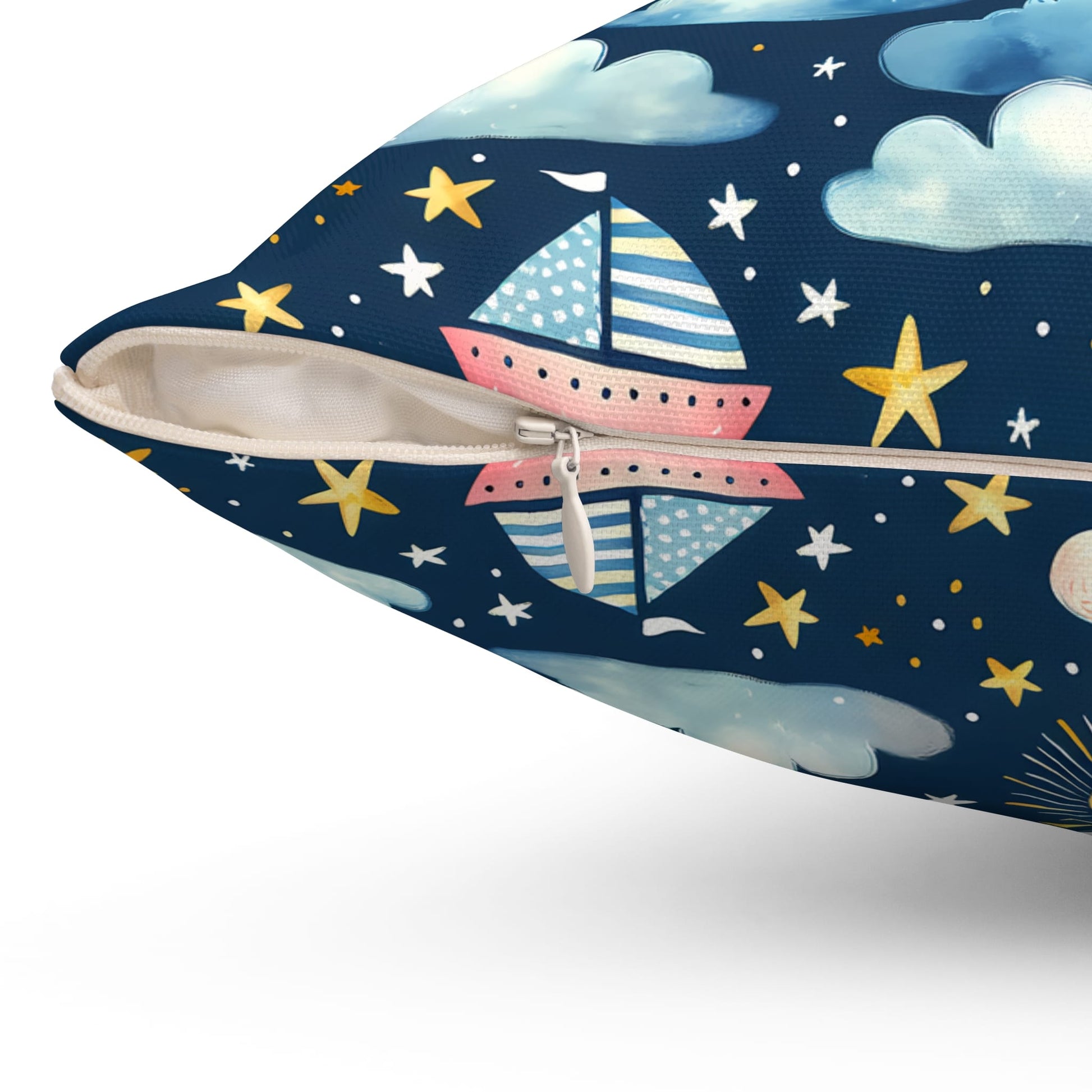 Night Sail Dreams Throw Pillow