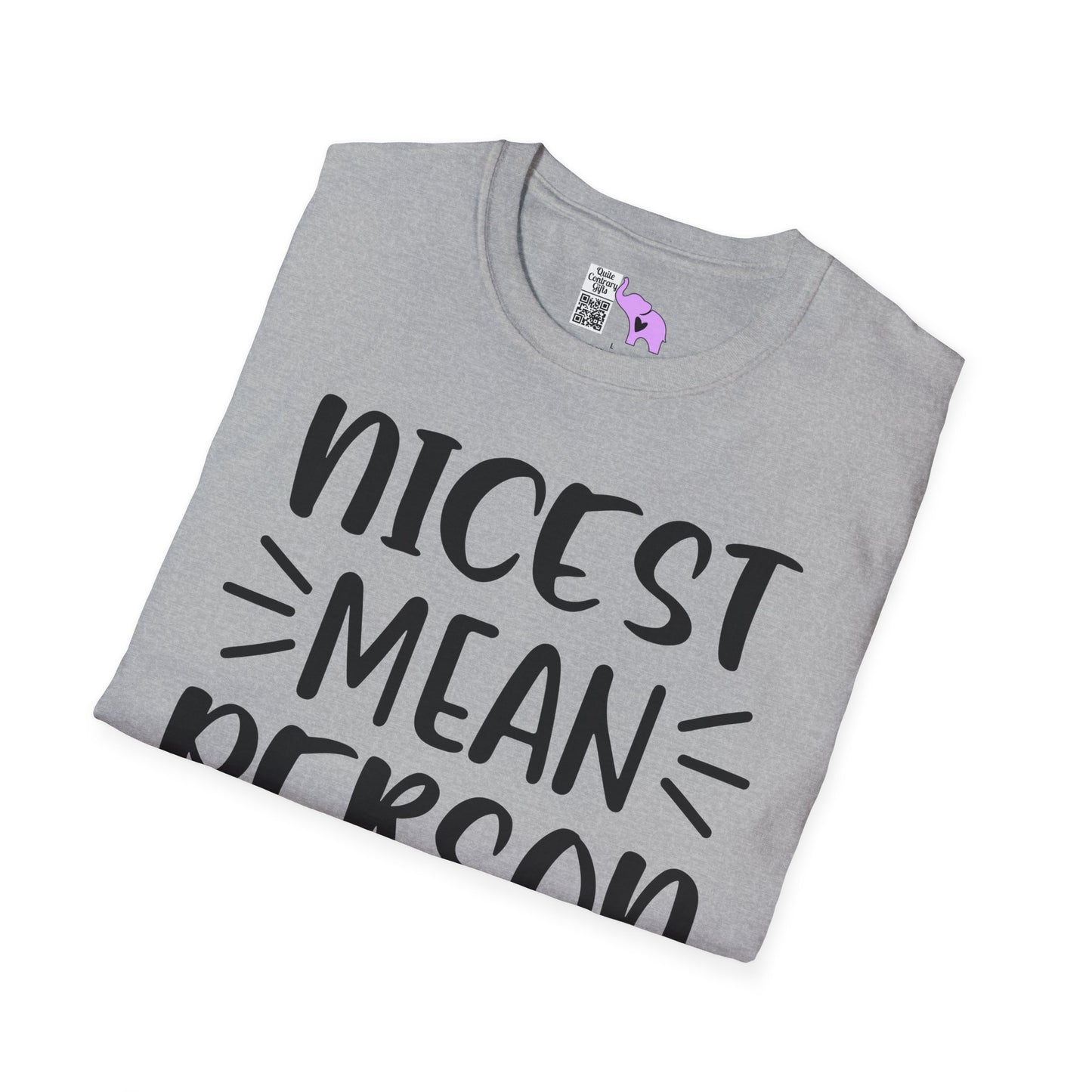 Nicest Mean Person Ever Adult T-shirt