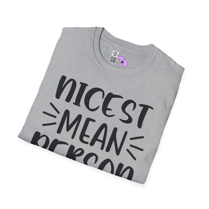 Nicest Mean Person Ever Adult T-shirt