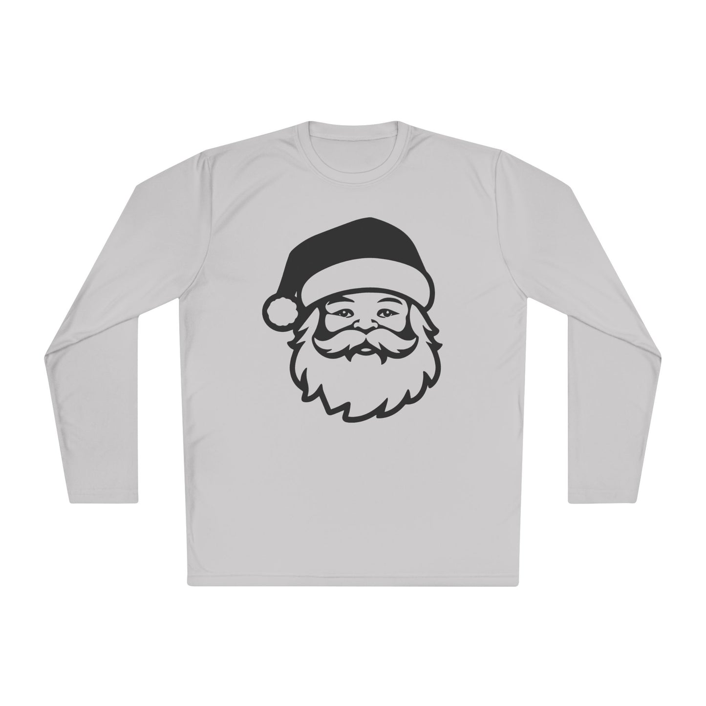 Santa Face Adult Long Sleeve Tee