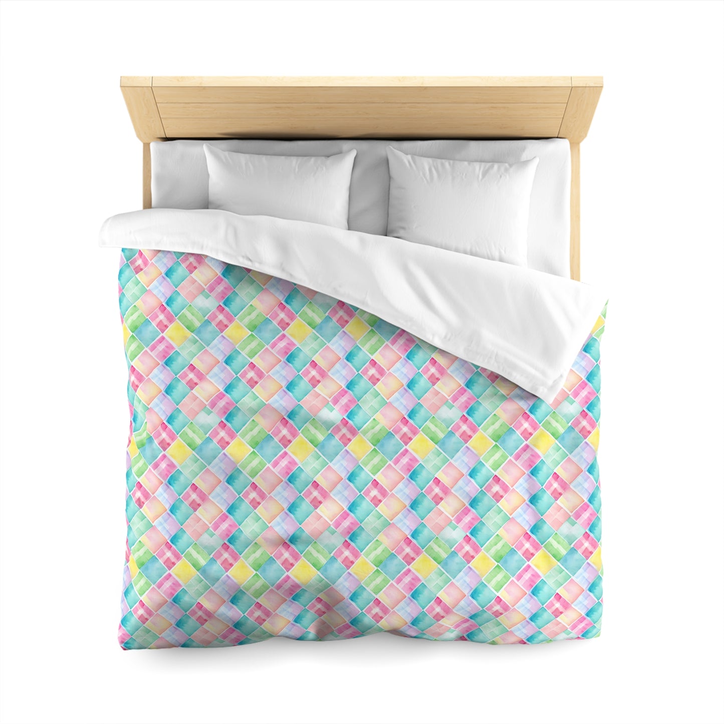 Watercolor Weave Microfiber Duvet Cover