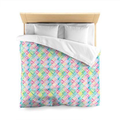 Watercolor Weave Microfiber Duvet Cover