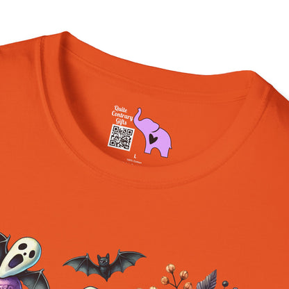 Ice Cream Cones w/Pumpkins and Ghost Adult  T-shirt