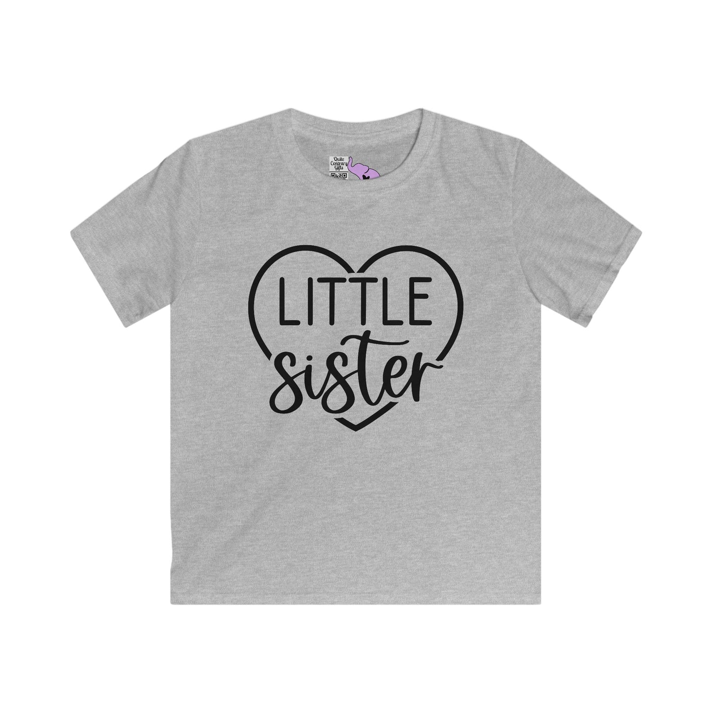 LIttle Sister (Heart) Youth Softstyle Tee