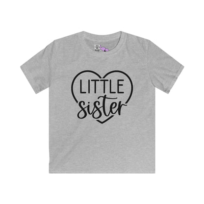 LIttle Sister (Heart) Youth Softstyle Tee