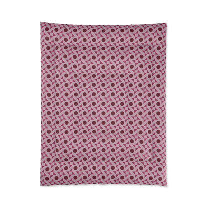 Crimson Pinwheels Comforter