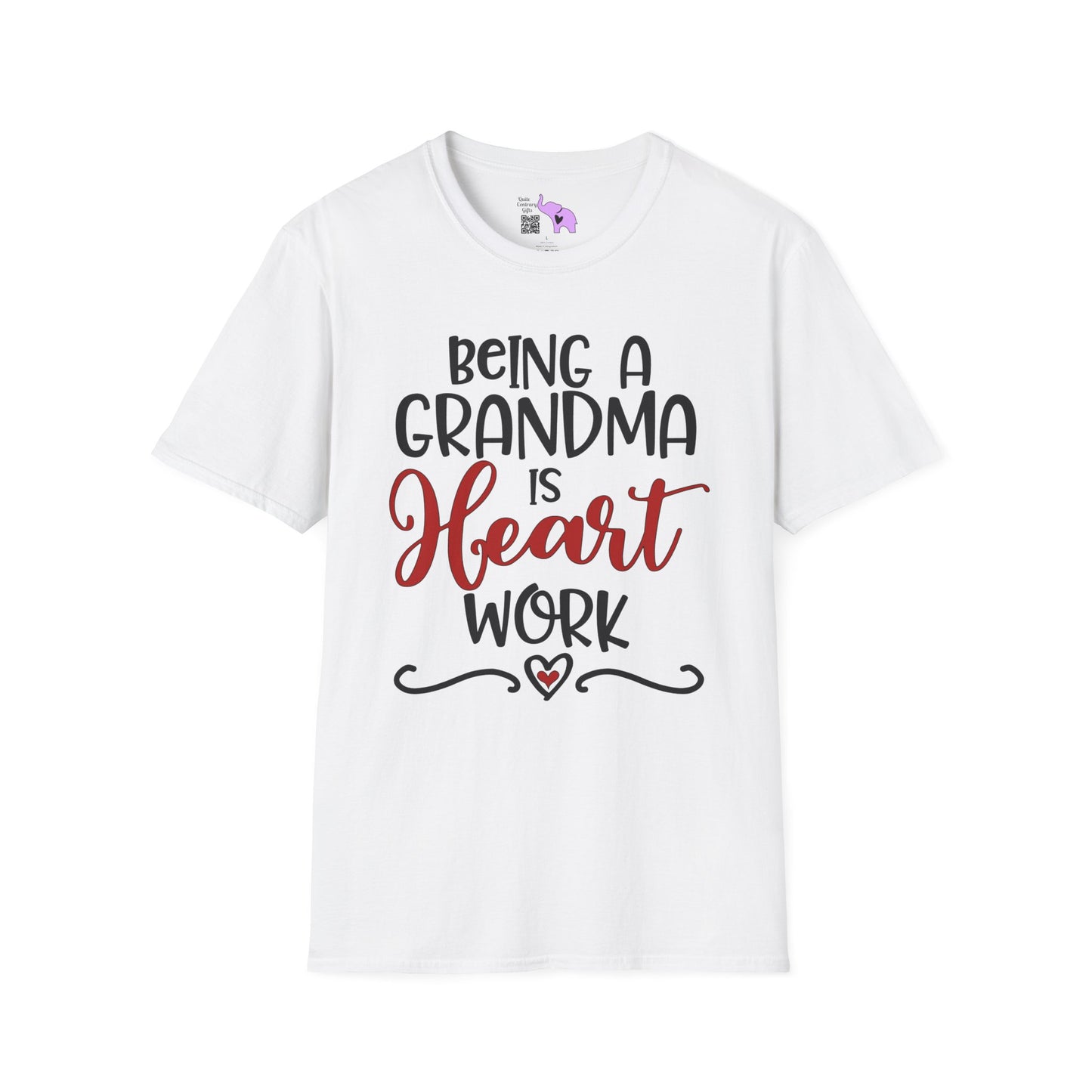 Being A Grandma Is Heart Work Adult T-shirt
