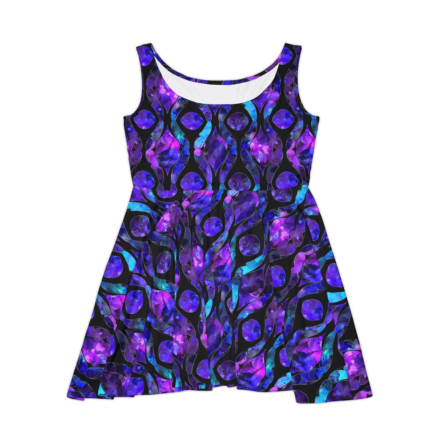 Purple Stained Glass Women's Skater Dress