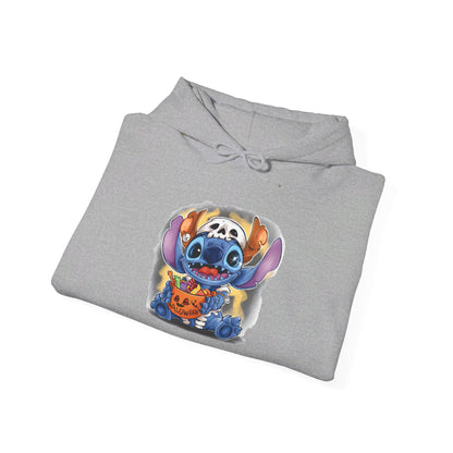 Stitch in Skeleton Costume Heavy Blend™ Hooded Sweatshirt