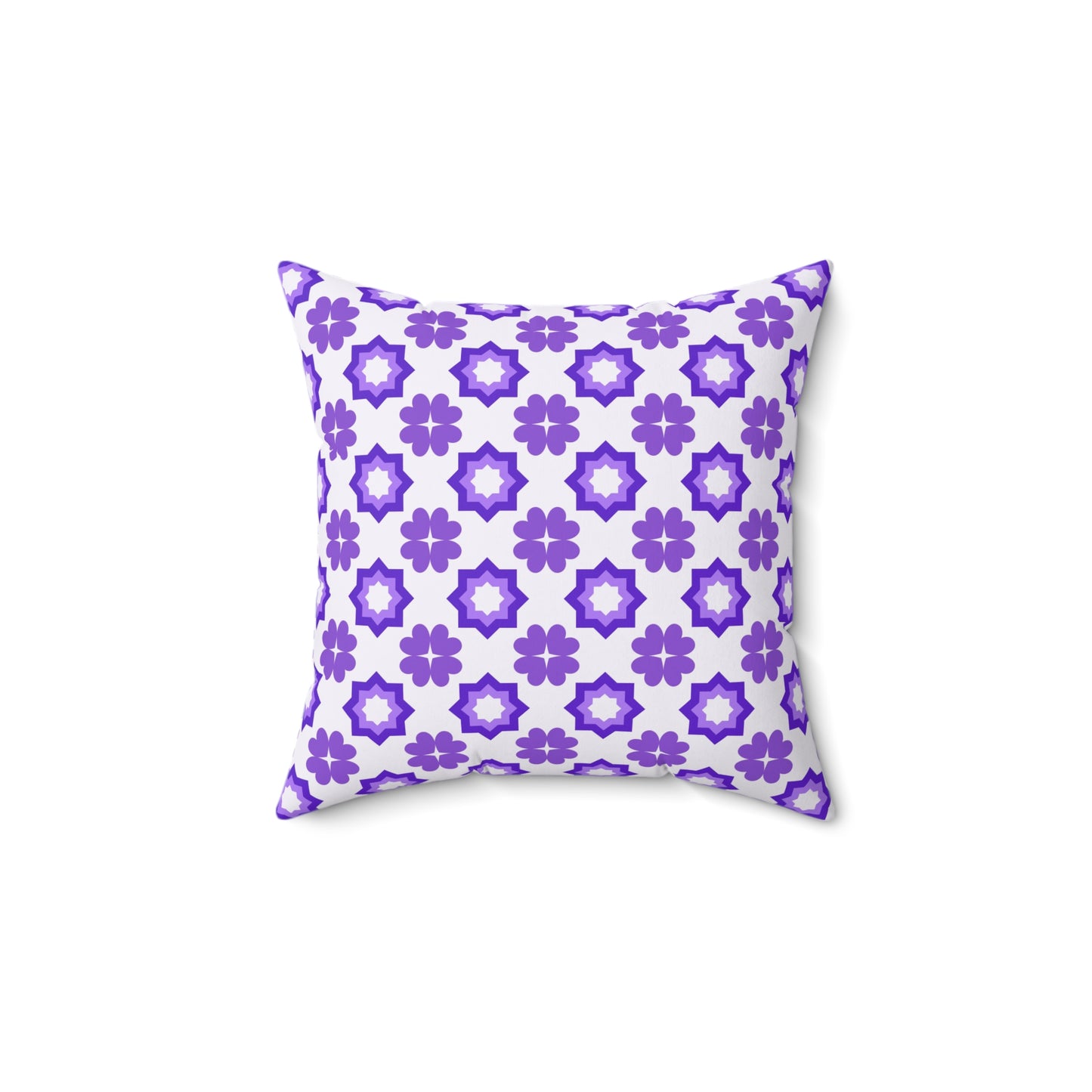 Purple Prism Garden Throw Pillow