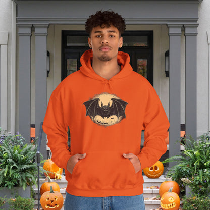 Bat Over Moon Heavy Blend™ Hooded Sweatshirt