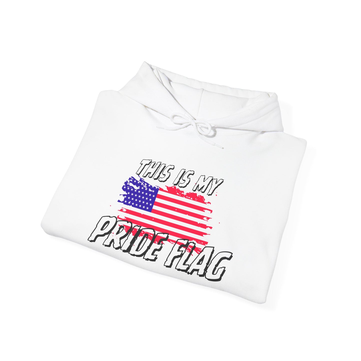 This is my Pride Flag (American Flag) Heavy Blend™ Hooded Sweatshirt