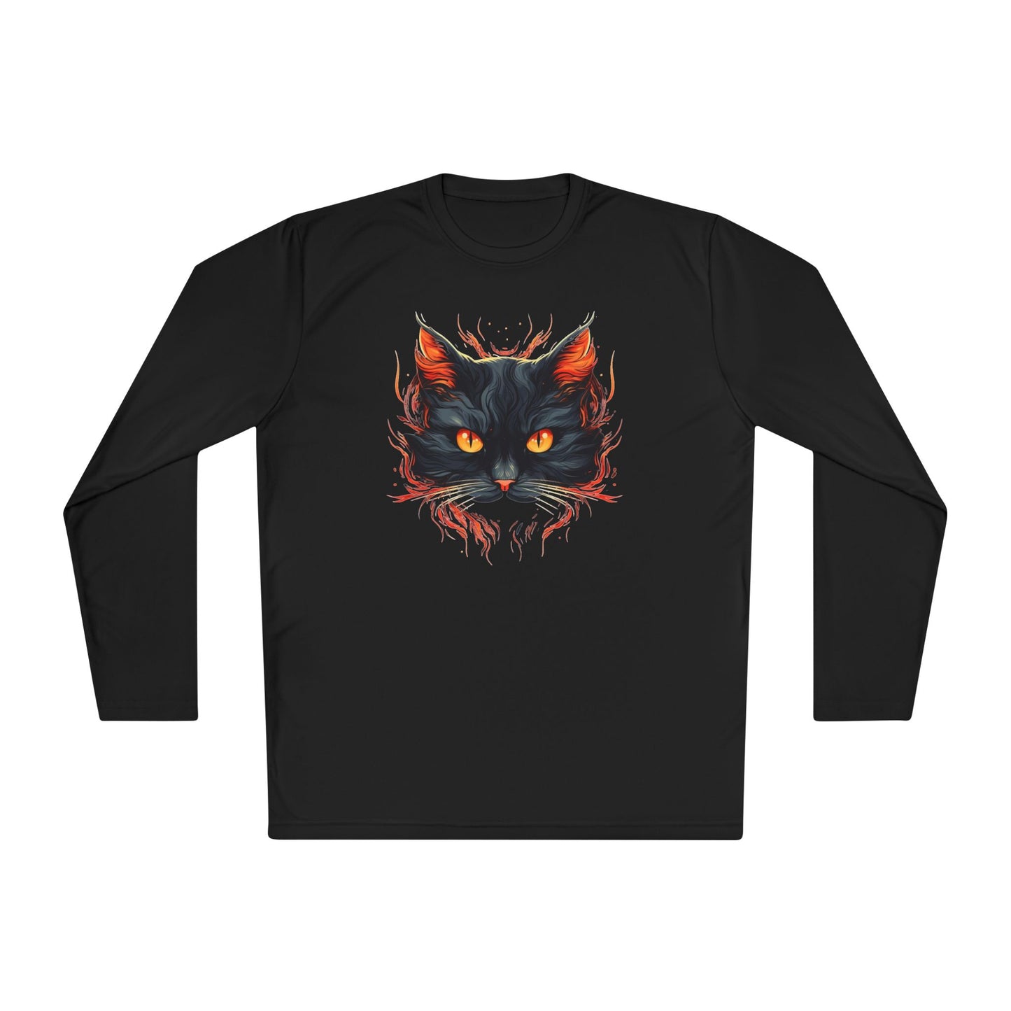 Creepy Black Cats 10 Adult Long Sleeve Tee