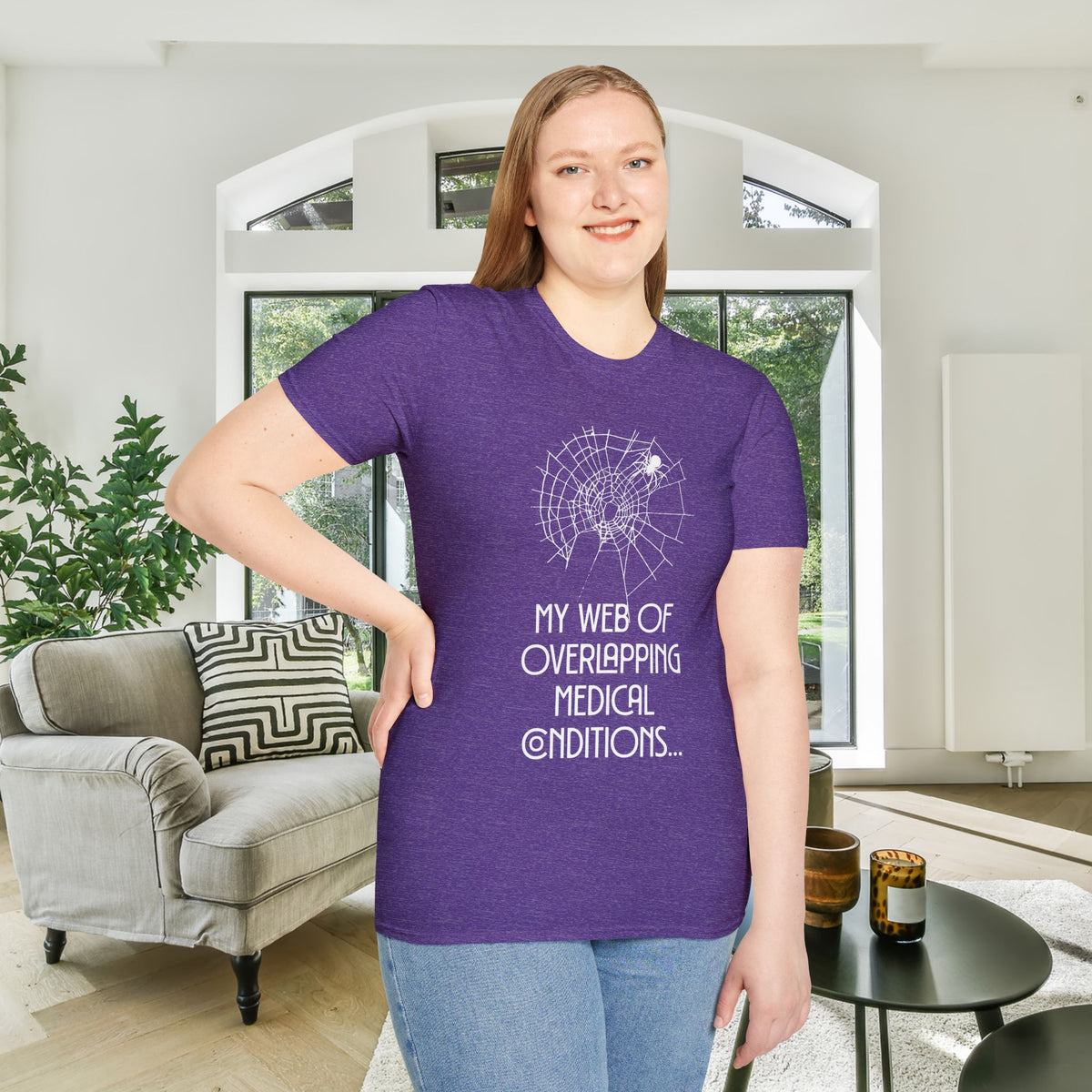 My Web of Overlapping Medical Conditions Adult T-shirt