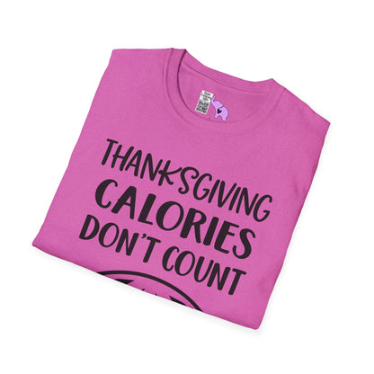 Thanksgiving Calories Don't Count Adult T-shirt