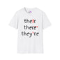 Their There They're Grammar Adult T-shirt