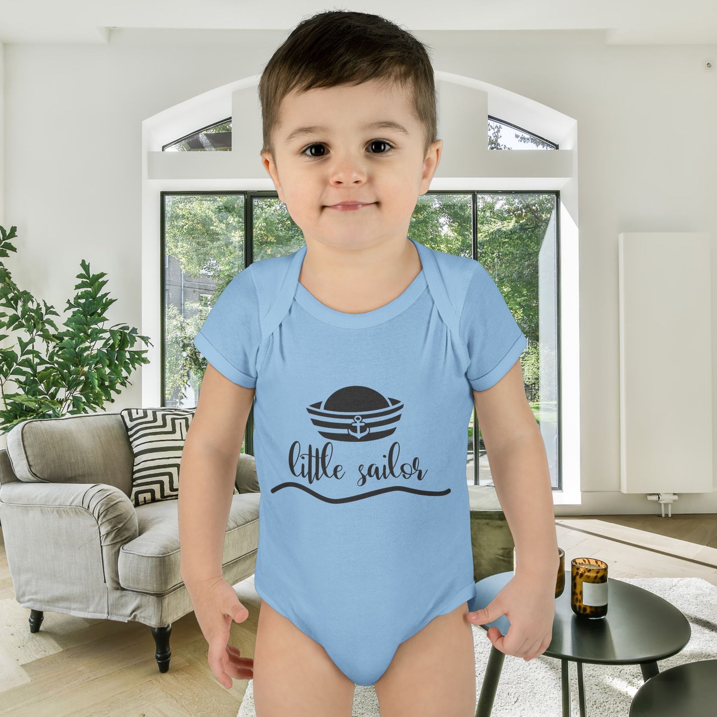 Little Sailor Baby Rib Bodysuit