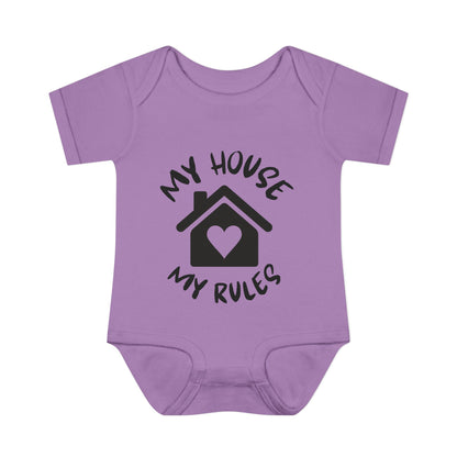 My House My Rules Infant Baby Rib Bodysuit