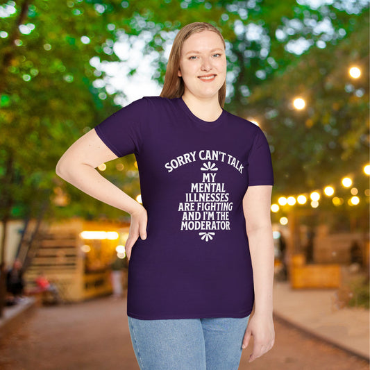 Sorry Can't Talk... Adult T-shirt