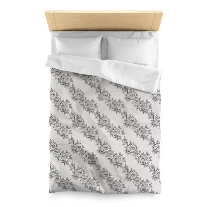 Midnight Rose Sketch Duvet Bedding Set
