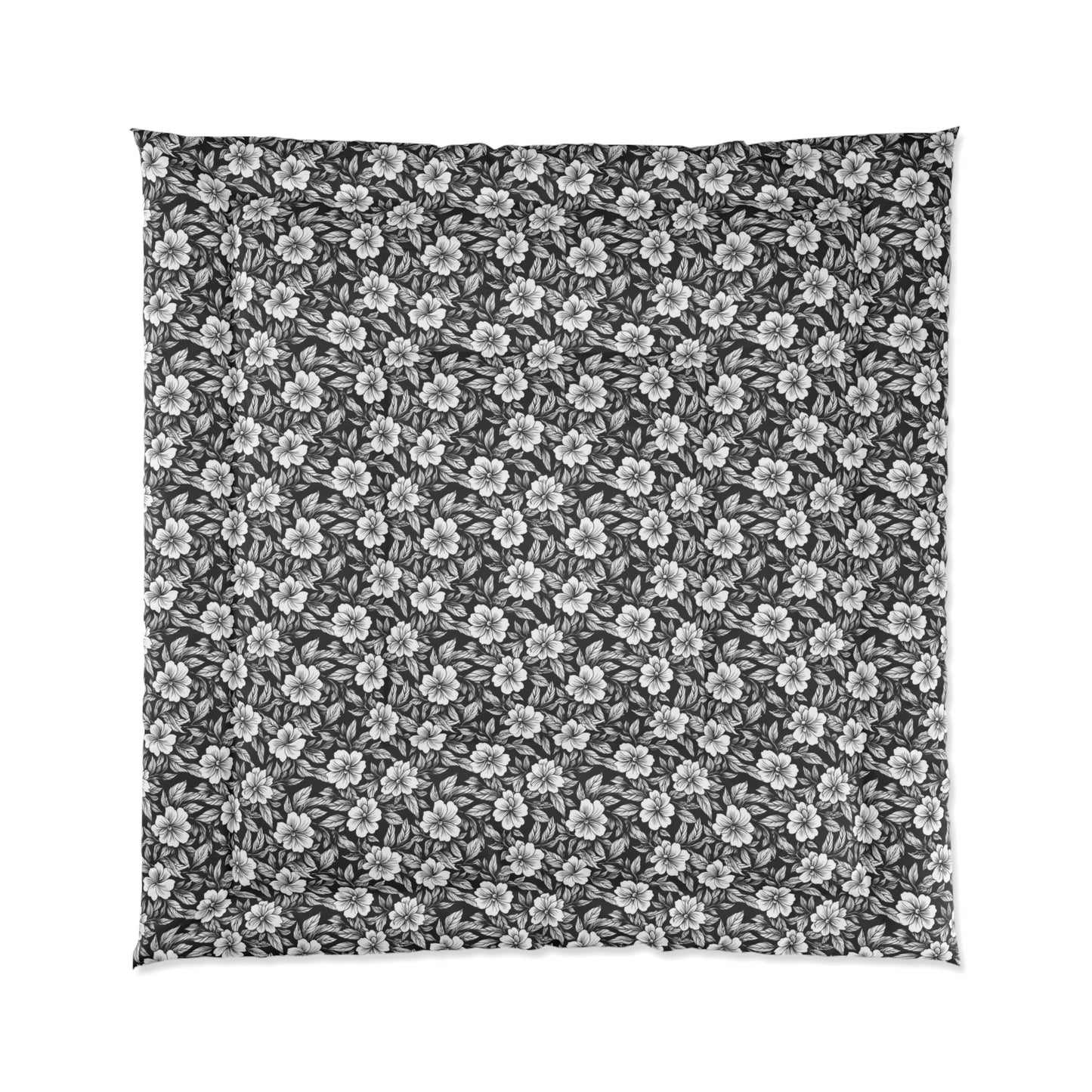 Monochrome Paradise Bloom Comforter
