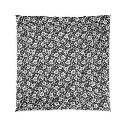 Monochrome Paradise Bloom Comforter