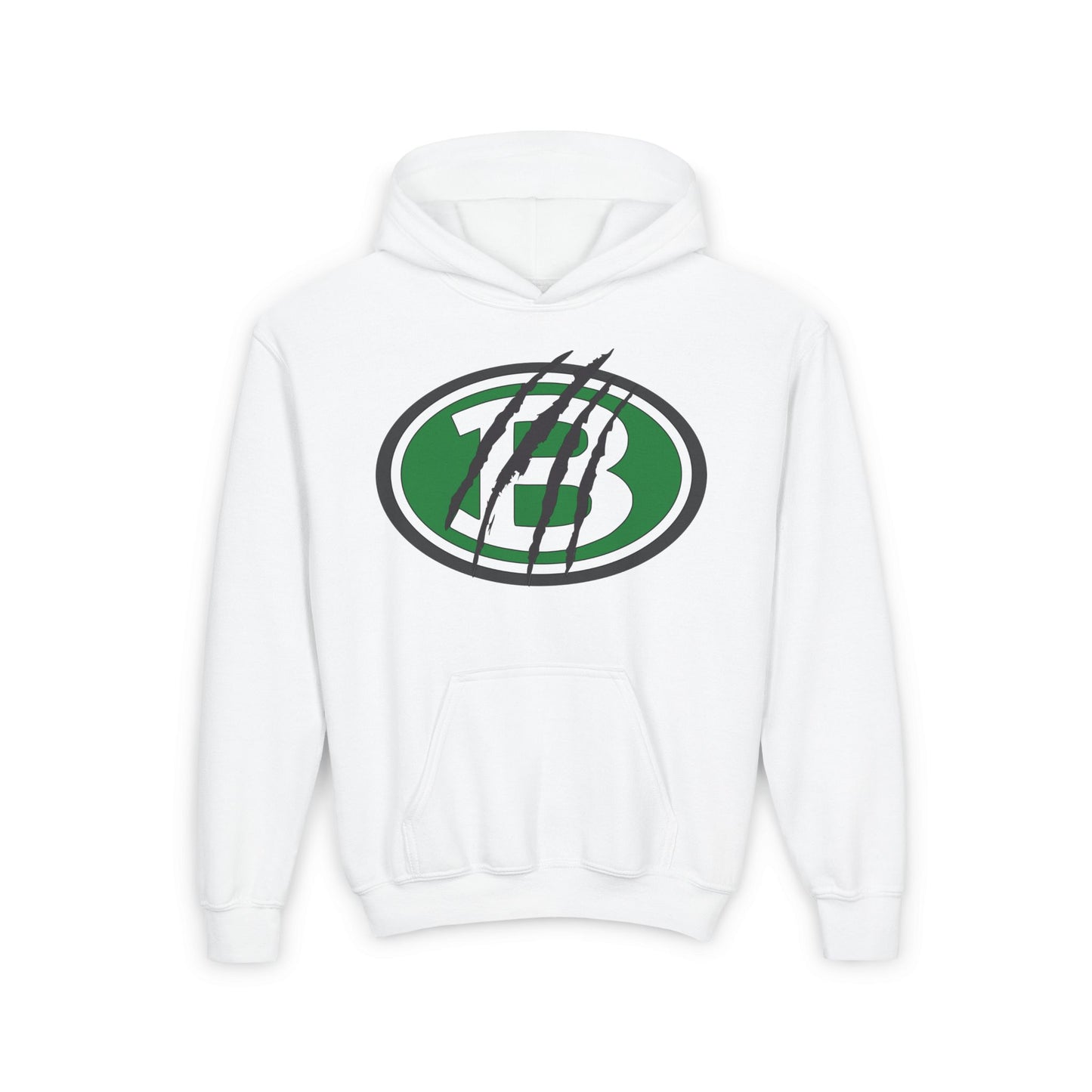 Brenham ISD Logo w/Claw Marks Youth Heavy Blend Hoodie