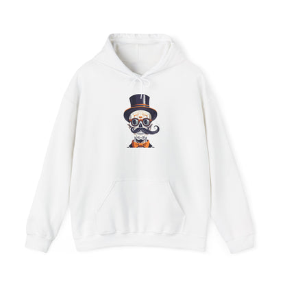 Top Hat & Mustache Skull Heavy Blend™ Hooded Sweatshirt