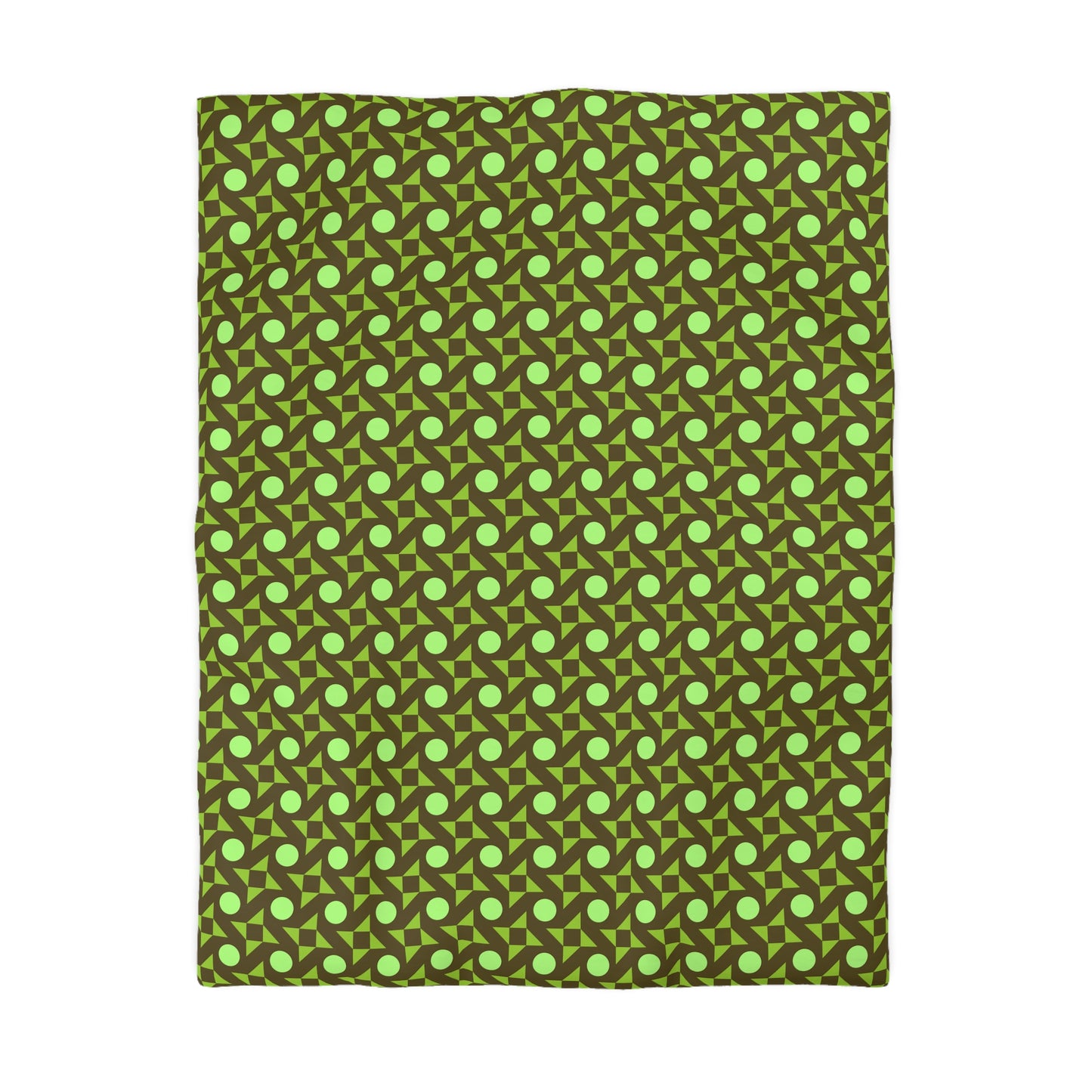 Pistachio Pinwheels Microfiber Duvet Cover