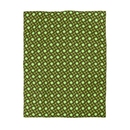 Pistachio Pinwheels Microfiber Duvet Cover