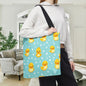 Ducky Dot Parade Canvas Tote Bag