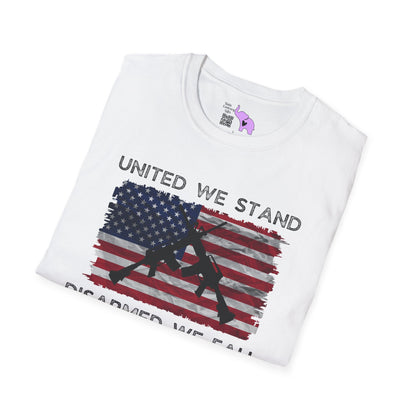 United We Stand Disarmed We Fall Adult T-shirt
