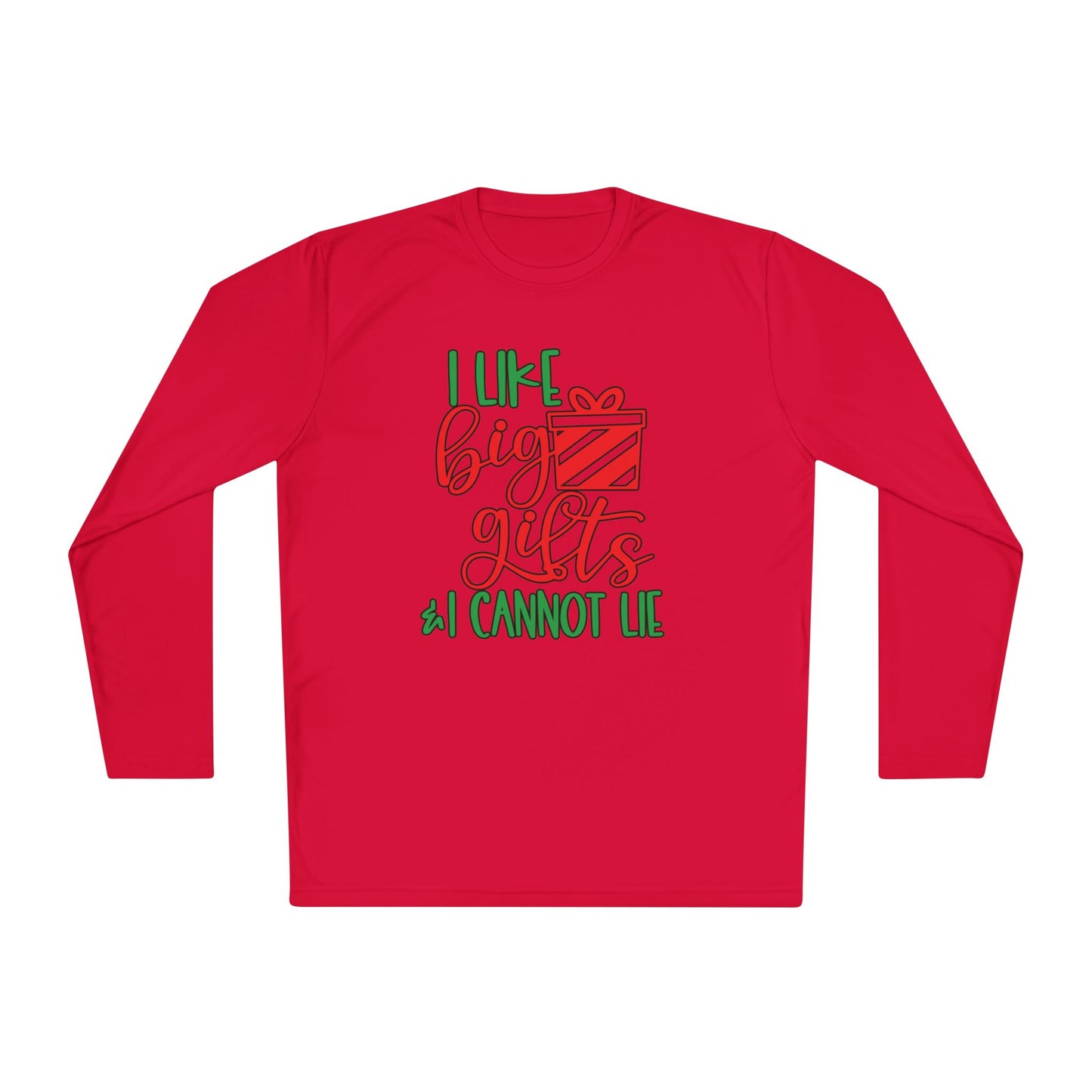 I Like Big Gifts & I Cannot Lie Adult Long Sleeve Tee