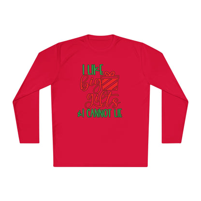 I Like Big Gifts & I Cannot Lie Adult Long Sleeve Tee