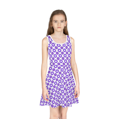 Purple Prism Garden Girls' Sleeveless Sundress